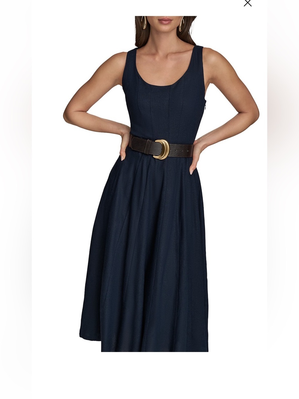 Donna Karan - A Line Belted Dress